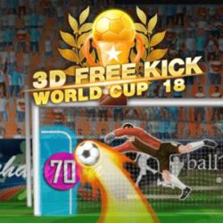 3D Free Kick World Cup 18 Try to win the World Cup for your country in 2018! Swipe to shoot and prove your free kick skills in this awesome 3D soccer game!
