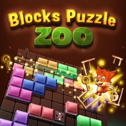 Blocks Puzzle Zoo Rescue the captive animals by placing the block shapes onto the field to connect the keys with the cages!