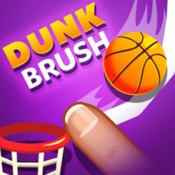 Dunk Brush Draw a line to guide the falling basketball into the hoop and score as many points as you can!