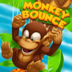 Monkey Bounce Help the monkey to get to his bananas and swing yourself as skillfully as possible through the palm leaves!