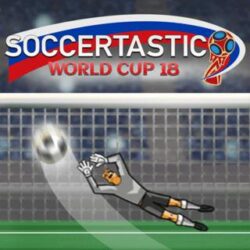 Soccertastic World Cup 18 Swipe the soccer ball quickly and try to score as many goals as possible in this 2018 penalty game version!