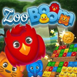 Zoo Boom Match cute animal cubes in this colorful puzzle game and try to beat all levels!